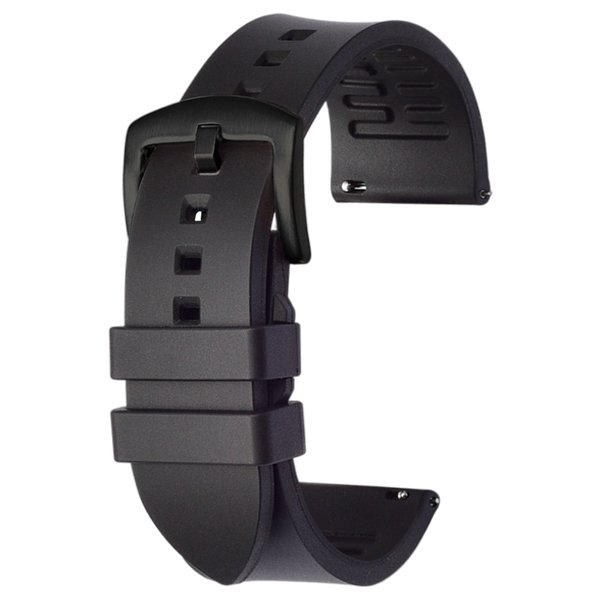 black rubber watch band